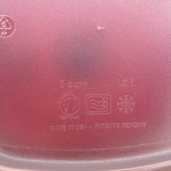 NWT 2 Rubbermaid Red Storage 5 Cup Containers With Vented Lids For Steaming - Picture 3 of 5